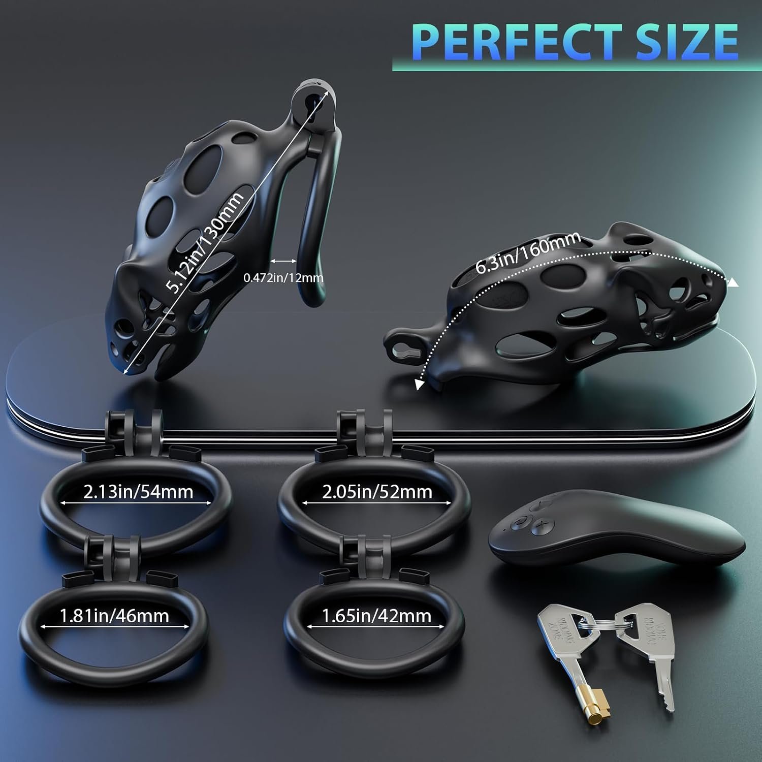 Sex Toy Electric Shock Chastity Cage