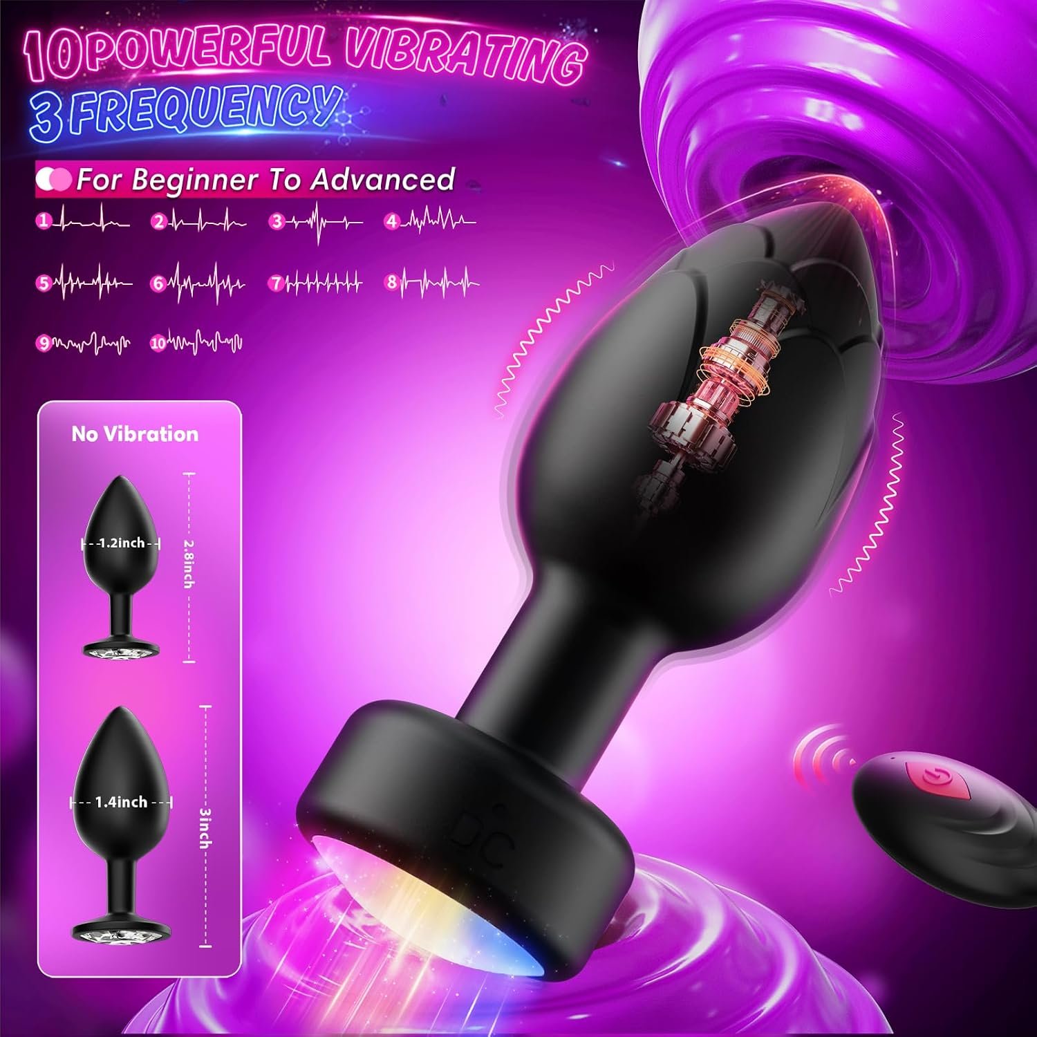 Vibrating Anal Plug Sex Toys