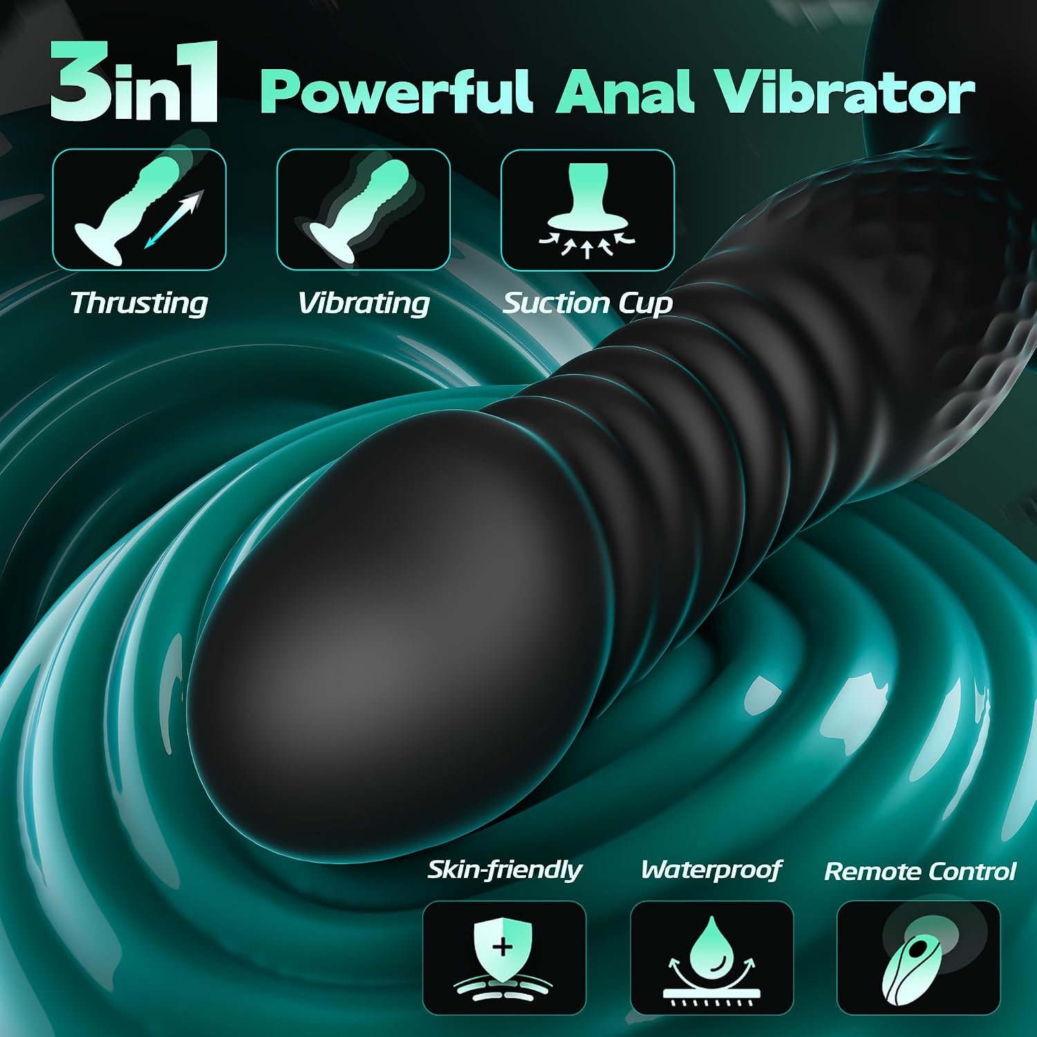 Thrusting Anal Plug Sex Toys