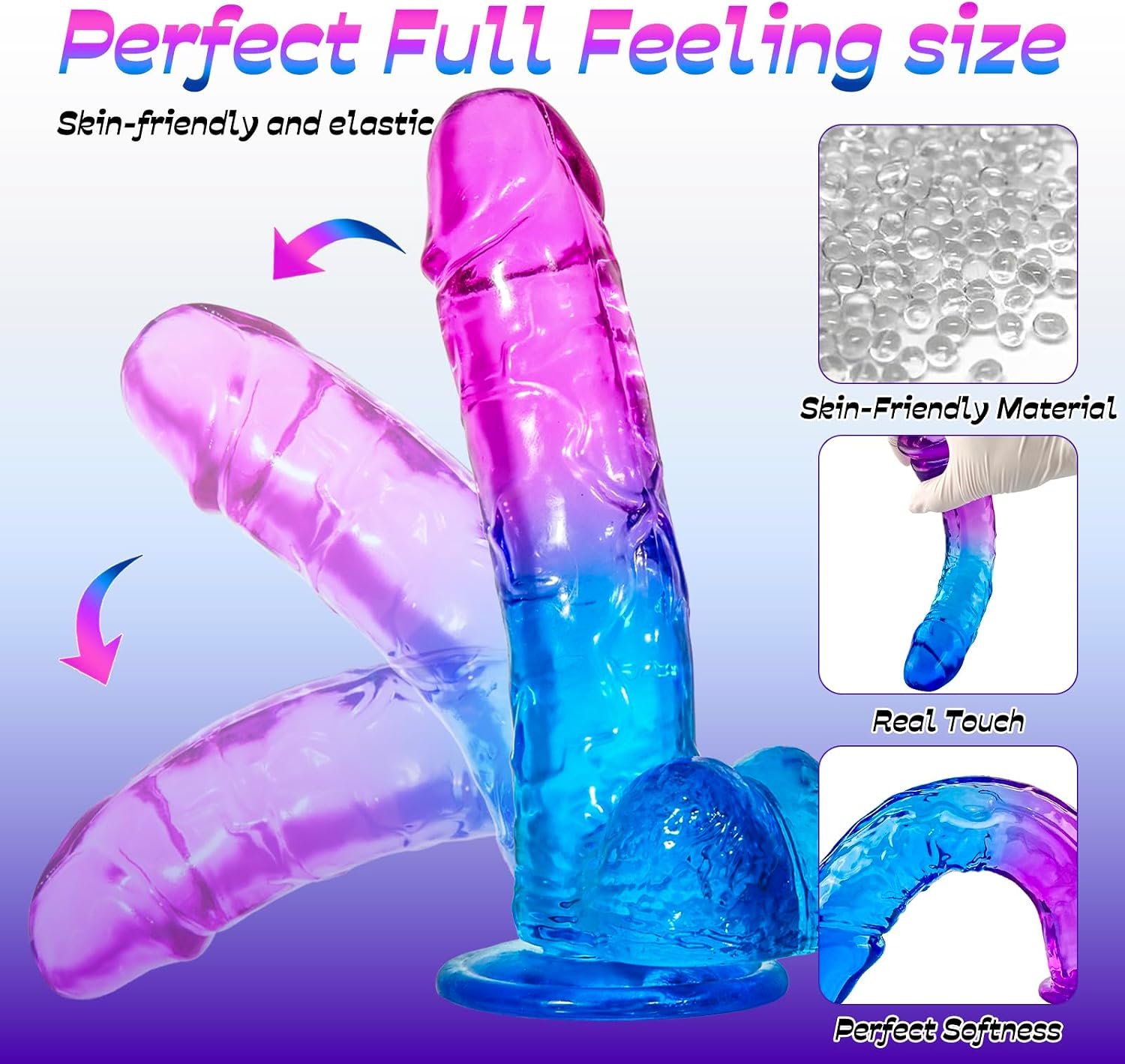 Soft Skin Realistic Dildo for Women