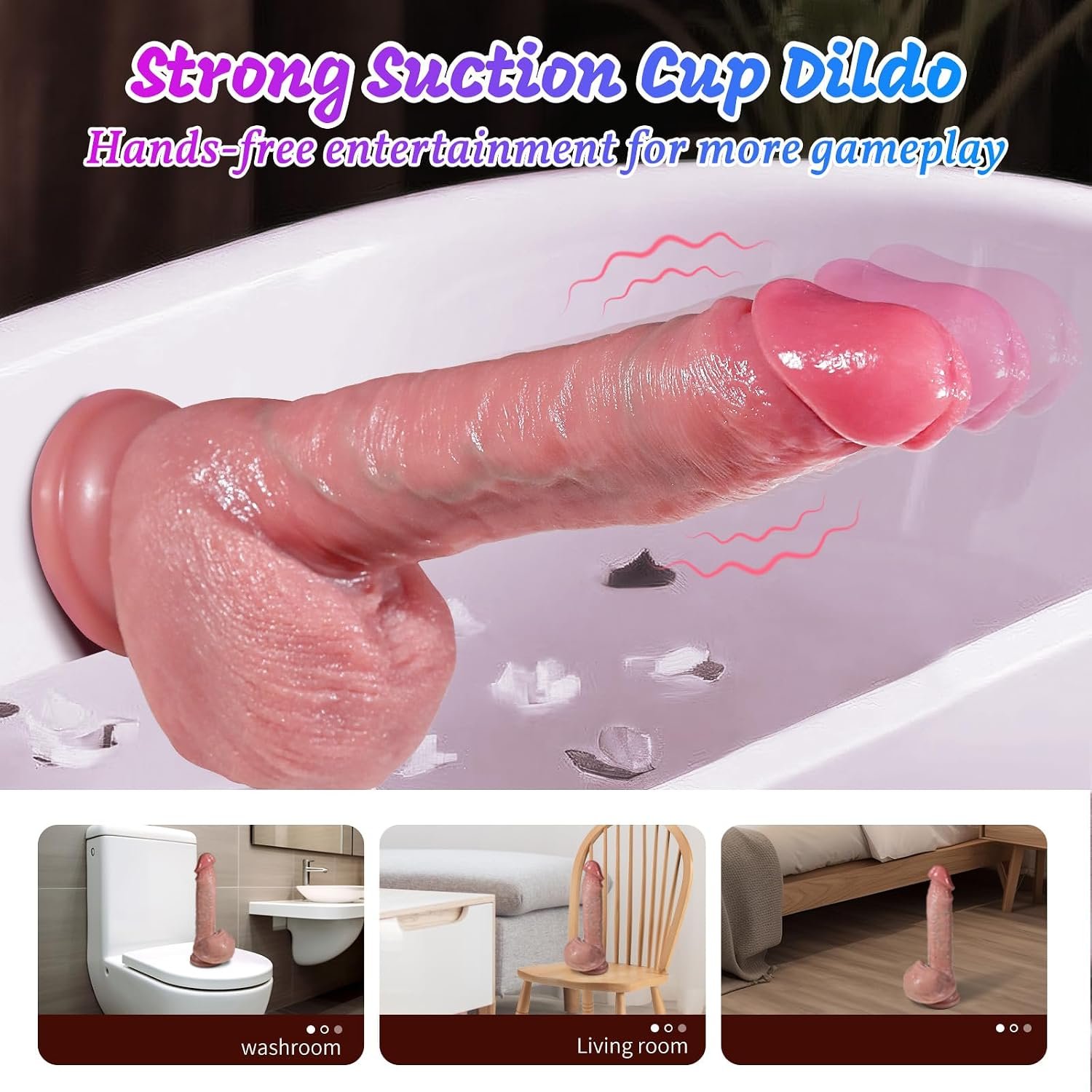 Realistic Thrusting Dildo Vibrator