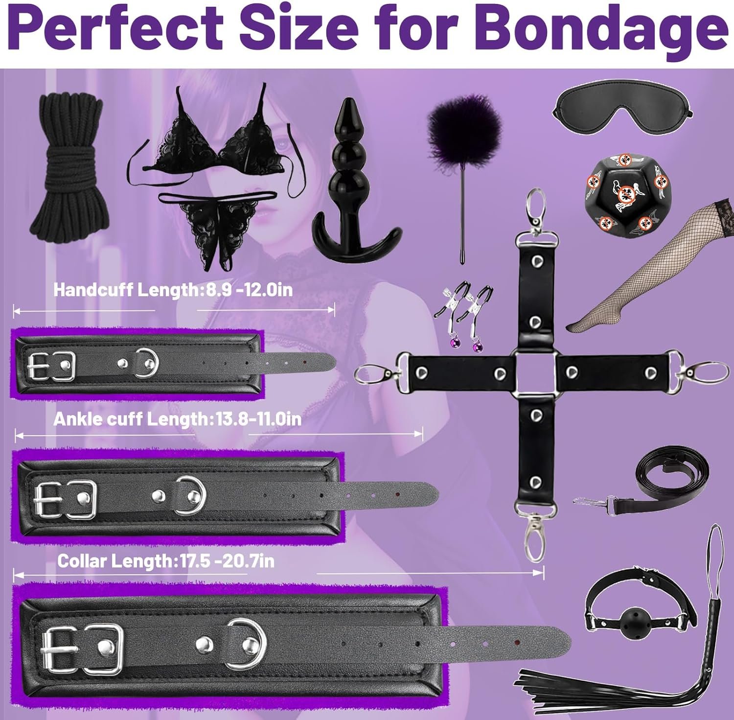 15 PCS Sex Bondage BDSM Kits